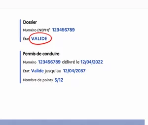comment savoir si mon permis est valide